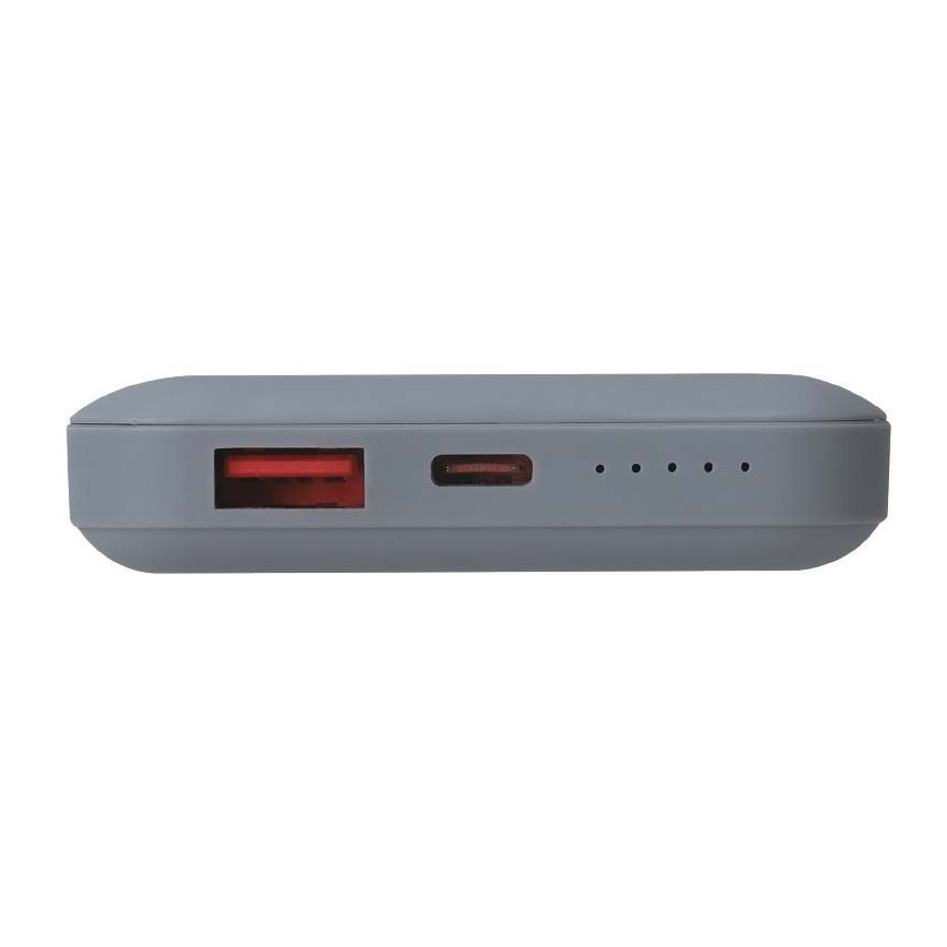 Magnetisk strömbank med trådlös laddning Power Delivery 10 000mAh/20W/3,7V grå