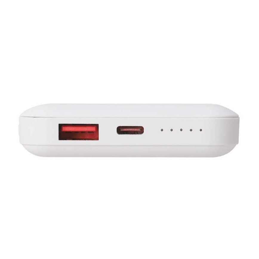 Magnetisk strömbank med trådlös laddning Power Delivery 10 000mAh/20W/3,7V vit