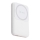 Magnetisk strömbank med trådlös laddning Power Delivery 10 000mAh/20W/3,7V vit