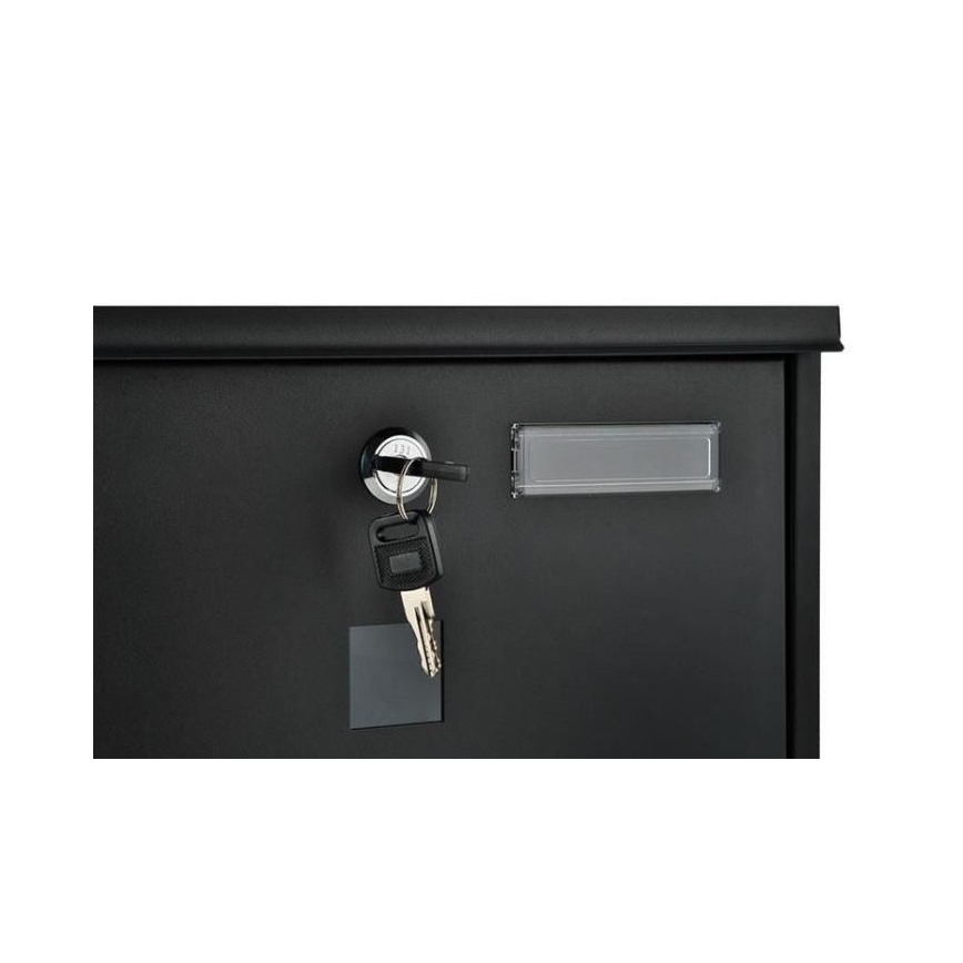 Mailbox 34x30,7 cm svart