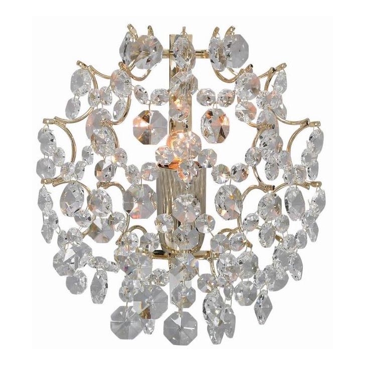 Markslöjd 102334 - Vägglampa ROSENDAL 1xE14/40W/230V guld