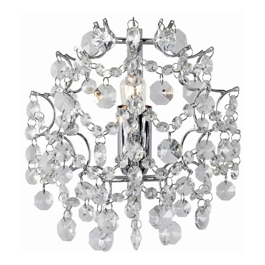 Markslöjd 102335 - Vägglampa ROSENDAL 1xE14/40W/230V skinande krom