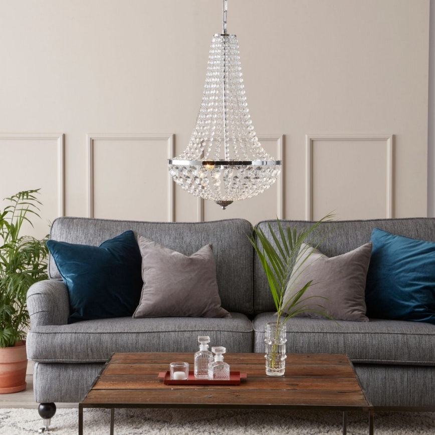Markslöjd 104890 - Kristallkrona med kedja GRÄNSÖ 2xE14/40W/230V