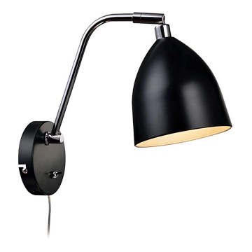 Markslöjd 105027 - Väggbelysning HAMINA 1xE27/40W/230V svart