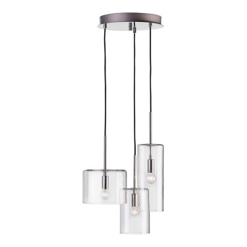 Markslöjd 105099 - Ljuskrona med snöre stenFORD 3xE14/40W/230V