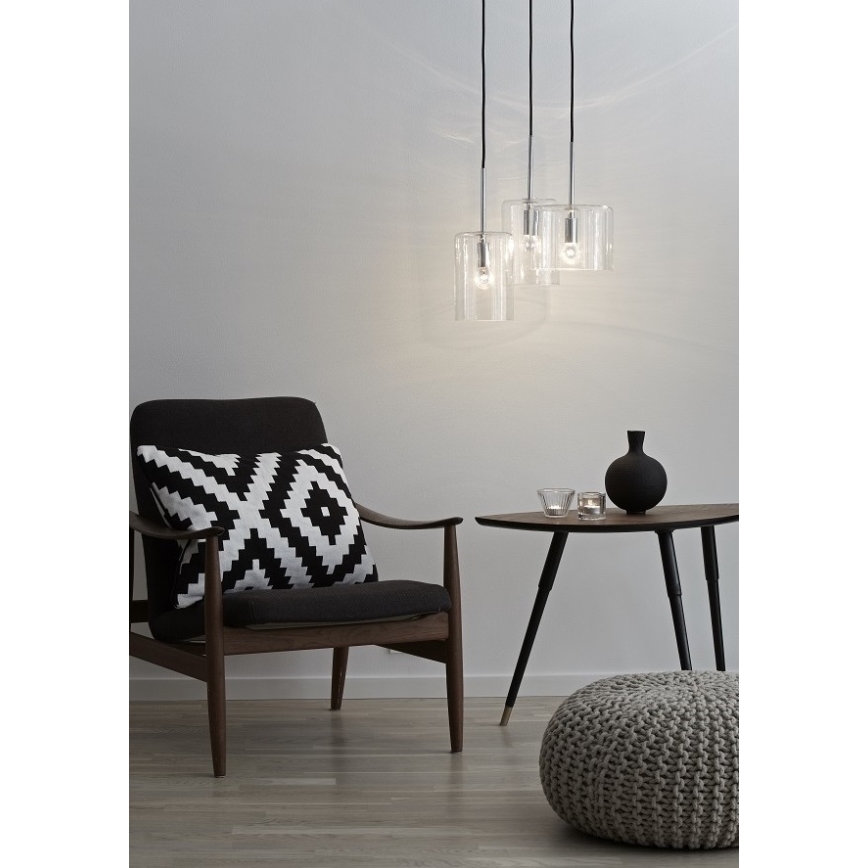Markslöjd 105099 - Ljuskrona med snöre stenFORD 3xE14/40W/230V