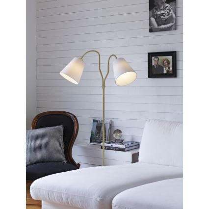 Markslöjd 105274 - Golvlampa MODENA 2xE27/60W/230V