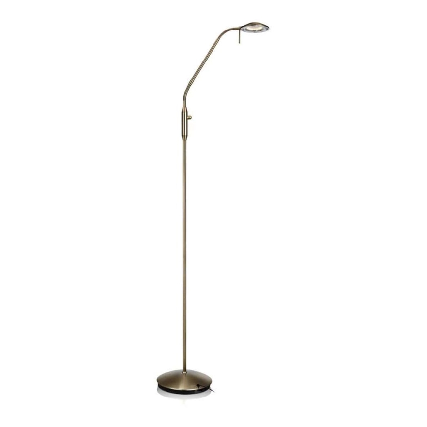 Markslöjd 105582 - LED Dimbar Golvlampa HUDSON LED/6W/230V mässing