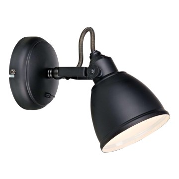 Markslöjd 105814 - Väggbelysning FJÄLLBACKA 1xE14/40W/230V svart