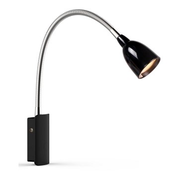 Markslöjd 105940 - LED Vägglampa Tulpan LED/2,5W/230V svart