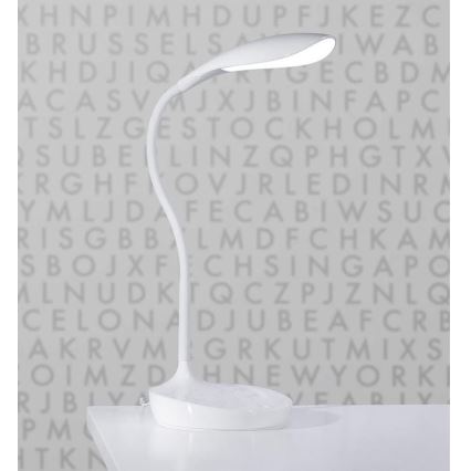 Markslöjd 106093 - LED Dimbar Bordslampa med USB SWAN LED/4,6W/230V