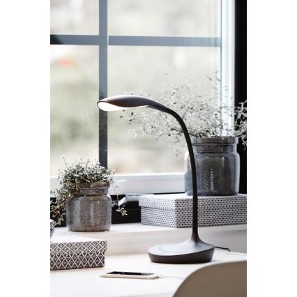 Markslöjd 106094 - LED Dimbar Bordslampa med USB SWAN LED/4,6W/230V