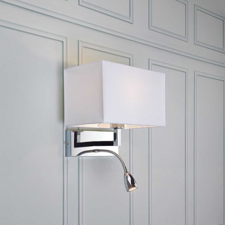Markslöjd 106307 - LED Väggbelysning SAVOY LED/3W+E27/60W/230V