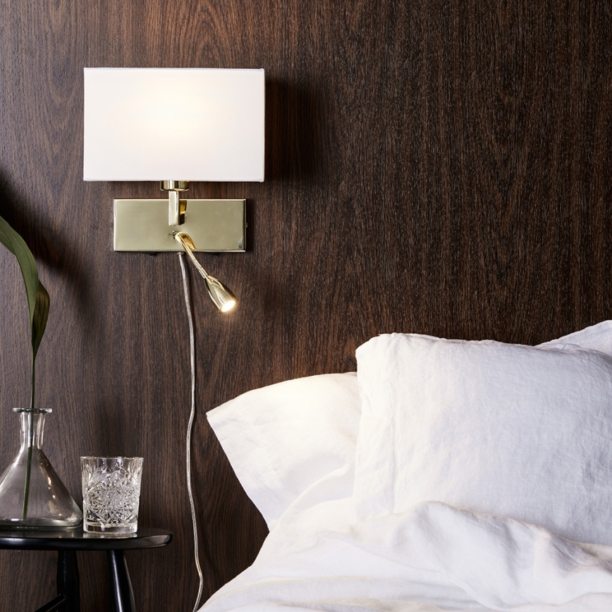 Markslöjd 106308 - LED Väggbelysning SAVOY LED/3W+E27/60W/230V