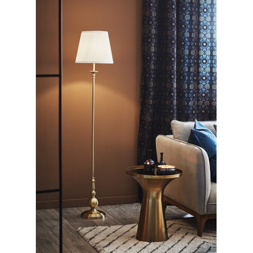 Markslöjd 106322 - Golvlampa IMPERIA 1xE27/60W/230V mässing