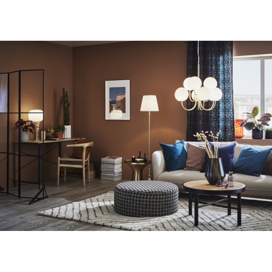 Markslöjd 106322 - Golvlampa IMPERIA 1xE27/60W/230V mässing