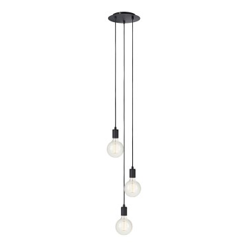 Markslöjd 106334 - Ljuskrona med snöre SKY 3xE27/60W/230V