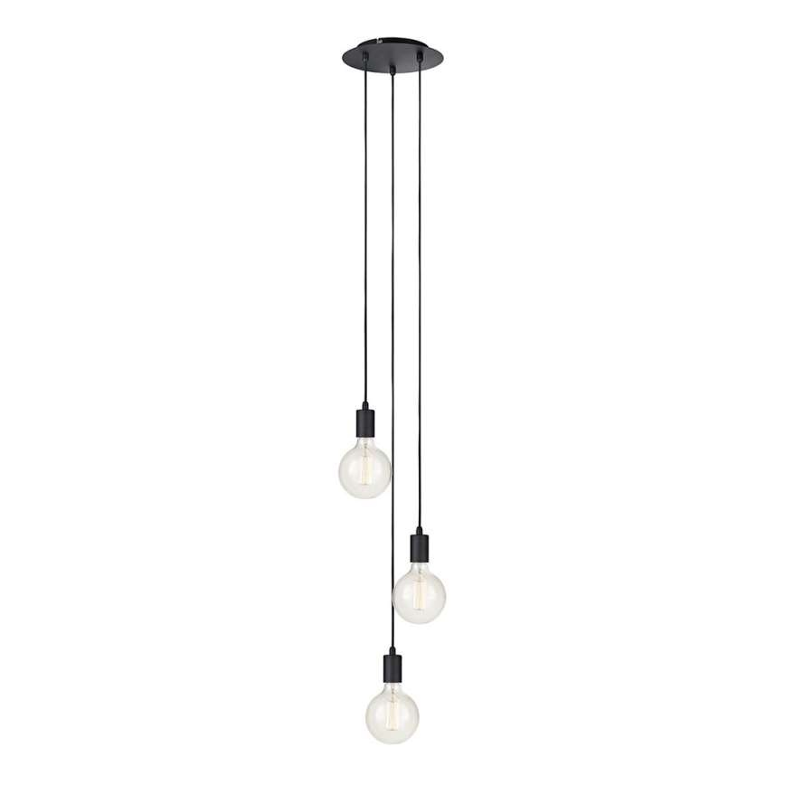 Markslöjd 106334 - Ljuskrona med snöre SKY 3xE27/60W/230V