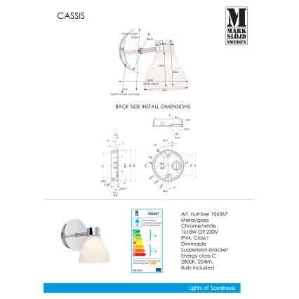 Markslöjd 106367 - Väggbelysning CASSIS 1xG9/18W/230V