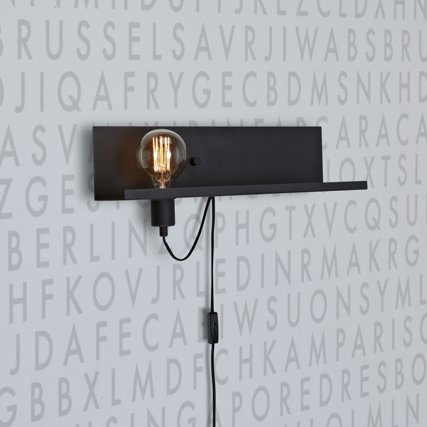 Markslöjd 106482 - Dimbar Väggbelysning med USB MULTI 1xE27/60W/230V