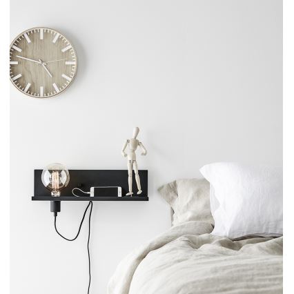 Markslöjd 106482 - Dimbar Väggbelysning med USB MULTI 1xE27/60W/230V