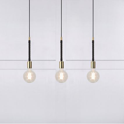 Markslöjd 106708 - Ljuskrona med snöre SEDLO 3xE27/60W/230V