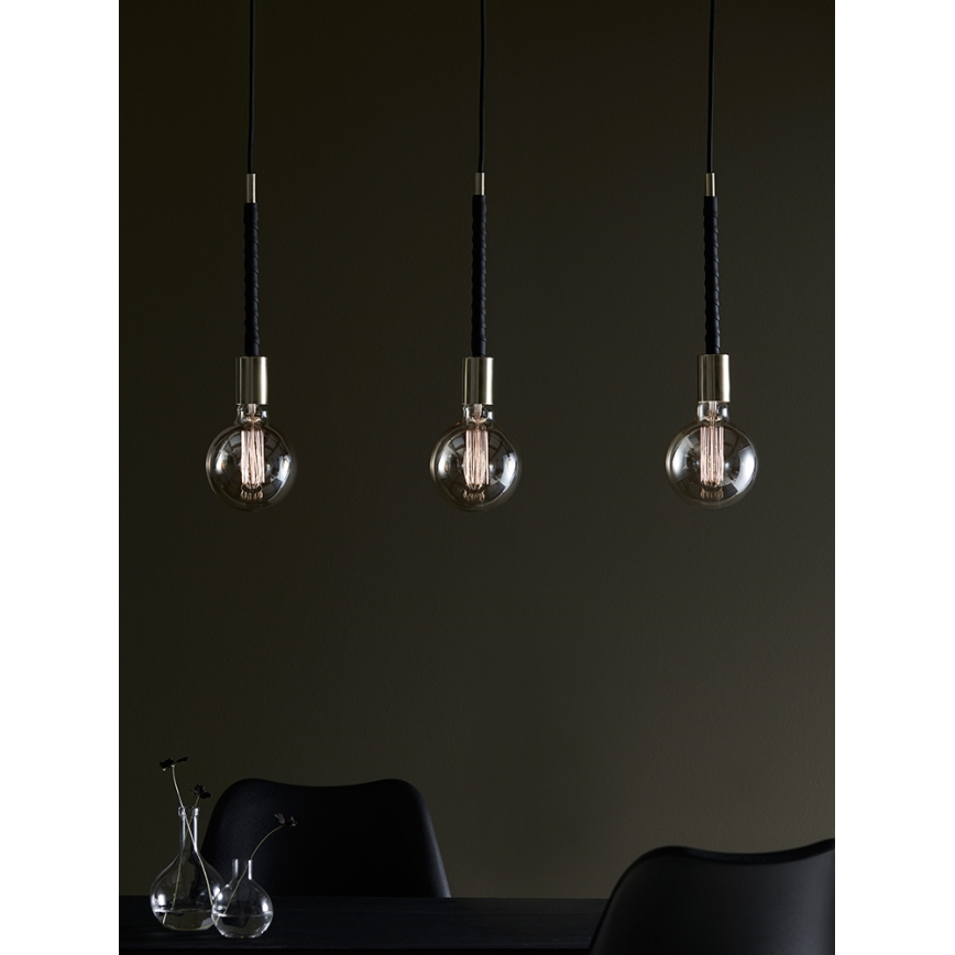Markslöjd 106708 - Ljuskrona med snöre SEDLO 3xE27/60W/230V