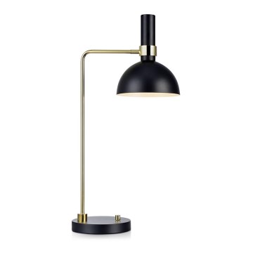 Markslöjd 106973 - Dimbar Bordslampa LARRY 1xE27/60W/230V svart/guld