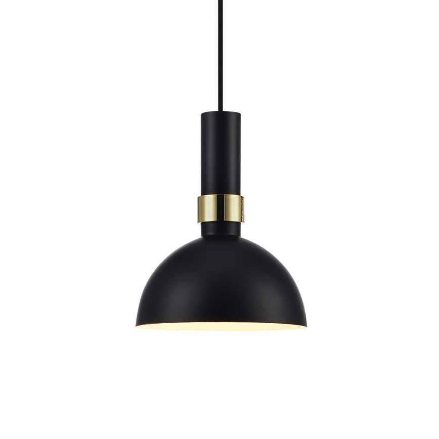 Markslöjd 106974 - Ljuskrona med snöre LARRY 1xE27/60W/230V svart/guld