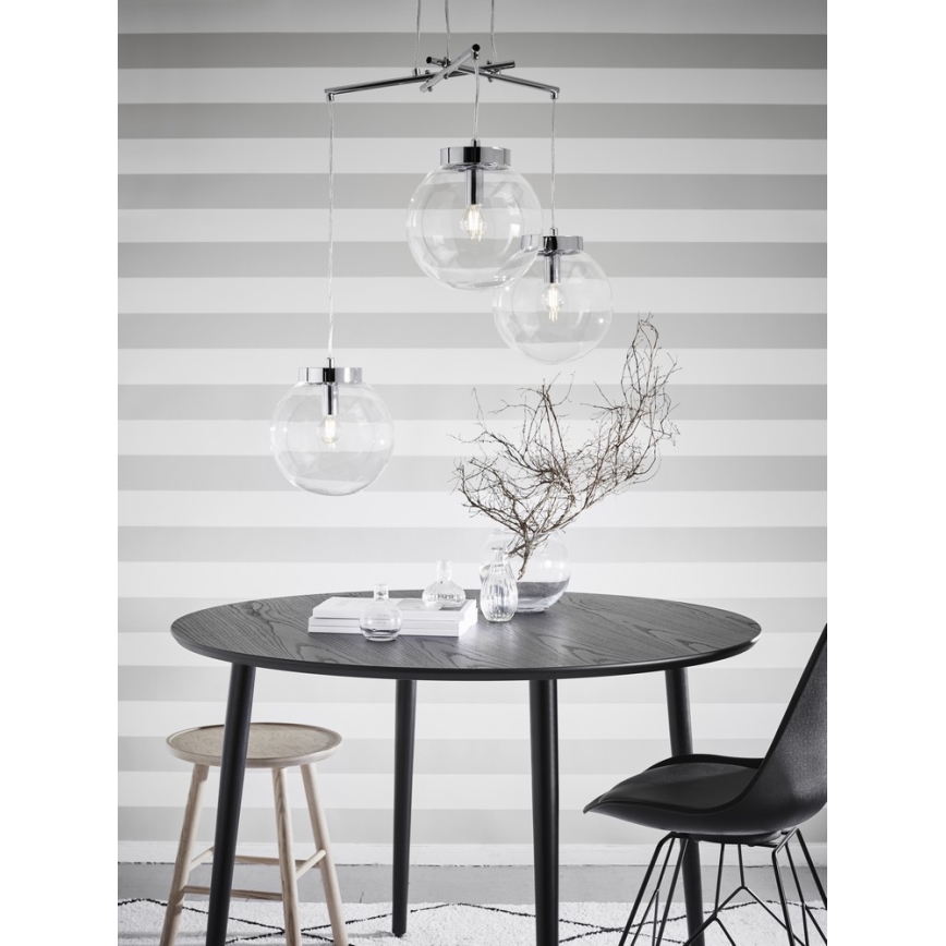 Markslöjd 107015 - Ljuskrona med snöre SICILY 3xE14/40W/230V