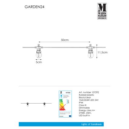 Markslöjd 107292 - LED dekorativ utomhusslinga KRANS GARDEN 10xLED 5,5m IP44