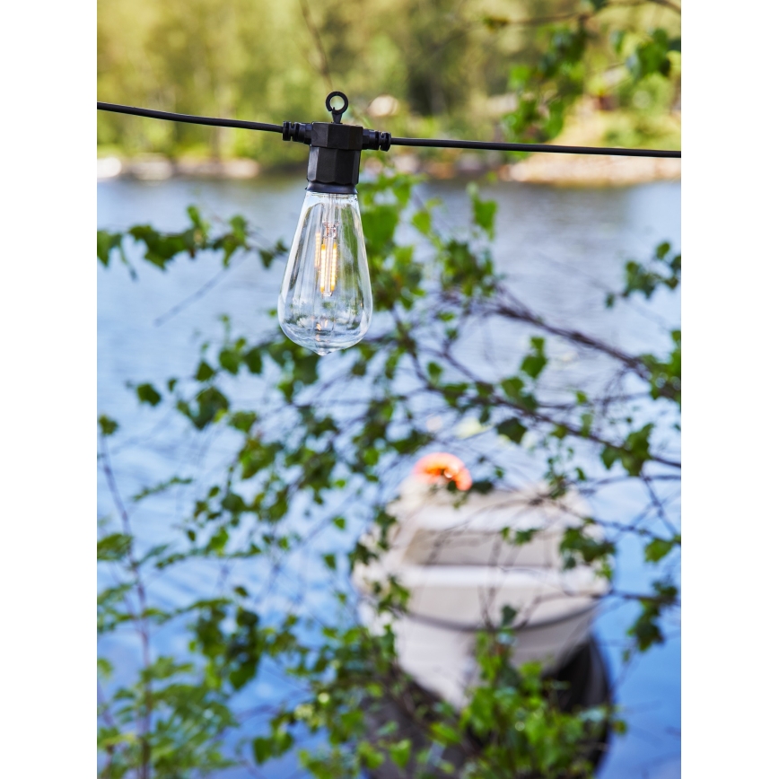 Markslöjd 107293 - LED dekorativ utomhusslinga KRANS GARDEN 10xLED 5,5m IP44