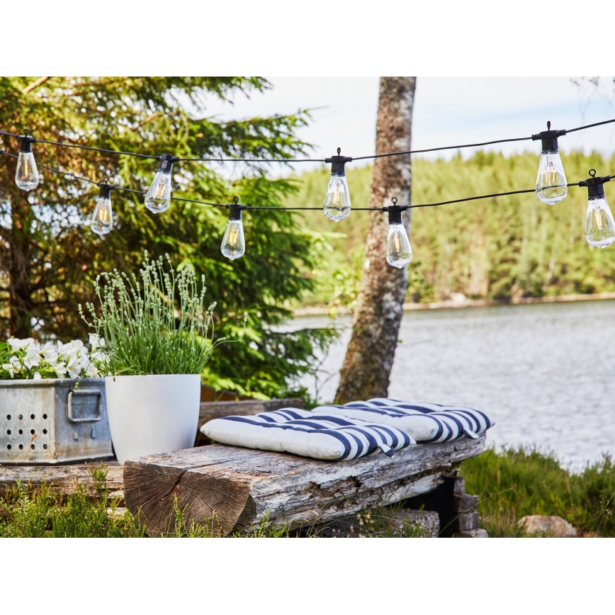 Markslöjd 107293 - LED dekorativ utomhusslinga KRANS GARDEN 10xLED 5,5m IP44