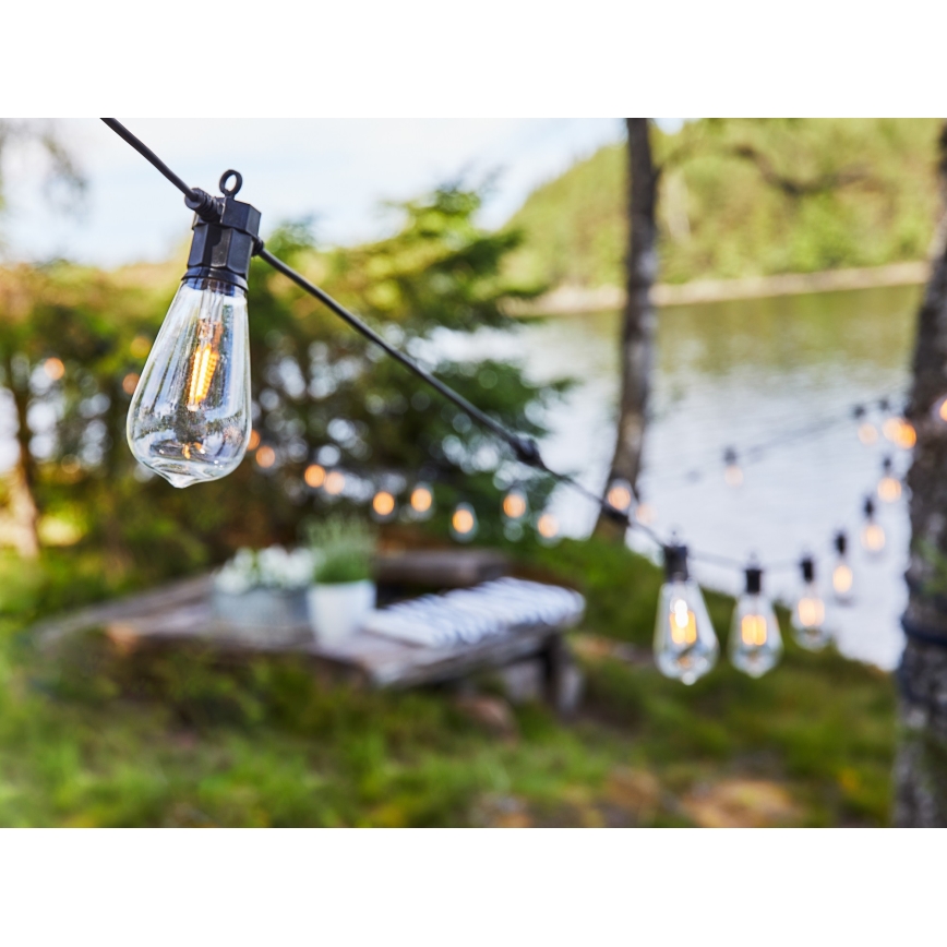 Markslöjd 107293 - LED dekorativ utomhusslinga KRANS GARDEN 10xLED 5,5m IP44