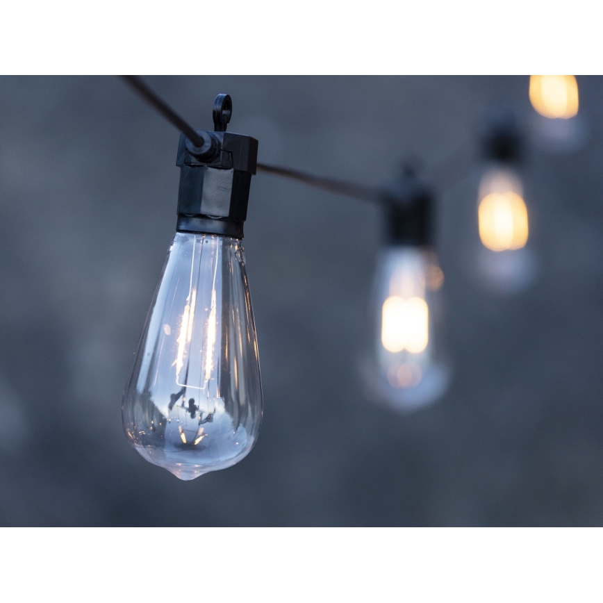 Markslöjd 107293 - LED dekorativ utomhusslinga KRANS GARDEN 10xLED 5,5m IP44