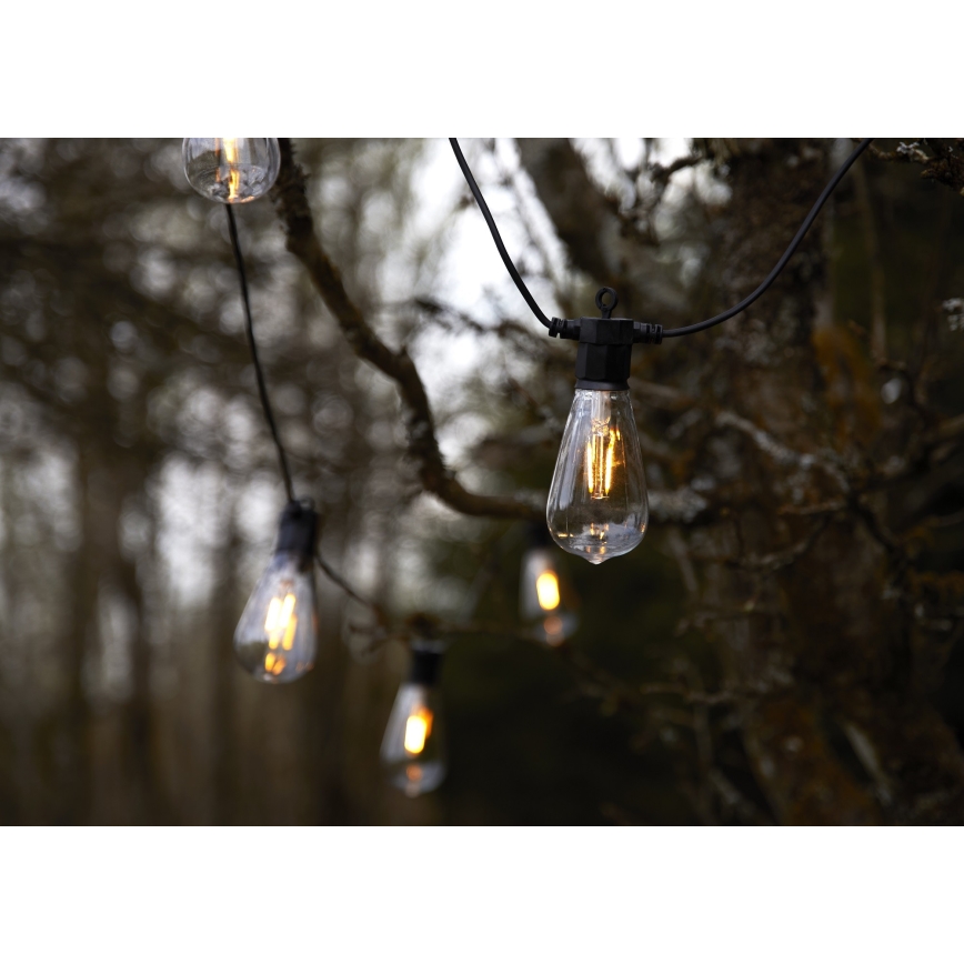Markslöjd 107293 - LED dekorativ utomhusslinga KRANS GARDEN 10xLED 5,5m IP44