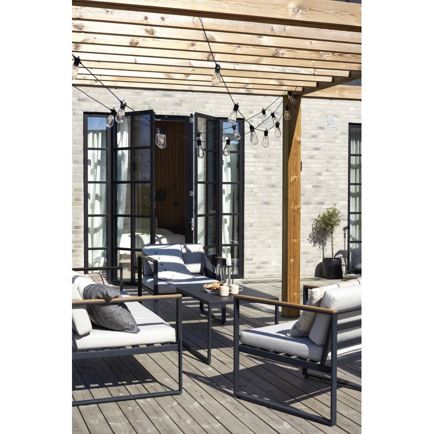 Markslöjd 107293 - LED dekorativ utomhusslinga KRANS GARDEN 10xLED 5,5m IP44