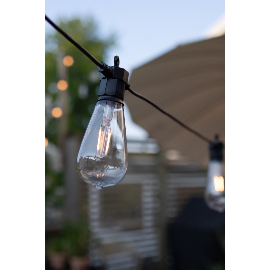 Markslöjd 107293 - LED dekorativ utomhusslinga KRANS GARDEN 10xLED 5,5m IP44
