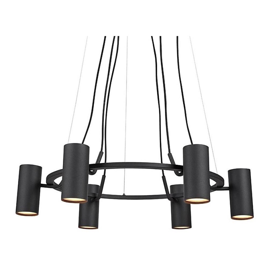 Markslöjd 107357 - Ljuskrona med snöre PORTO 6xGU10/12W/230V
