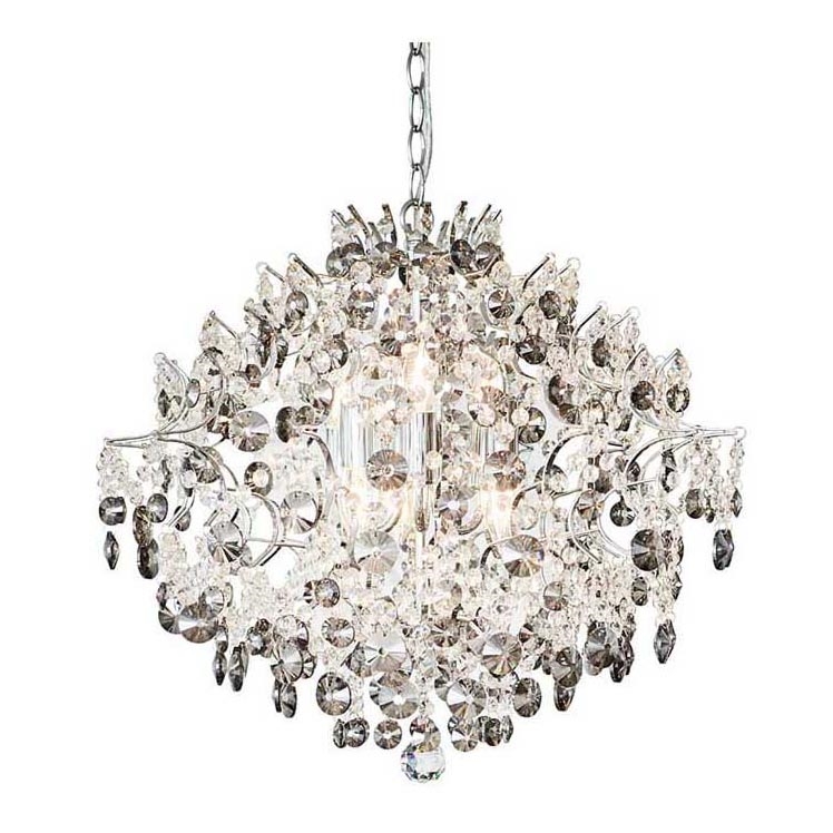 Markslöjd 107415 - Kristallkrona med kedja HIDDEN 6xE14/40W/230V