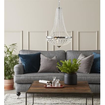Markslöjd 107550 - Kristall Badrum Ljuskrona med kedja GRÄNSÖ 2xG9/20W/230V