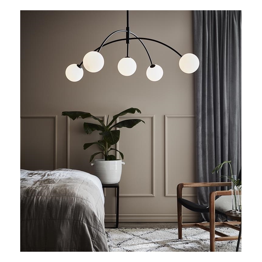 Markslöjd 107560 - Ljuskrona med snöre HEAVEN 5xG9/28W/230V