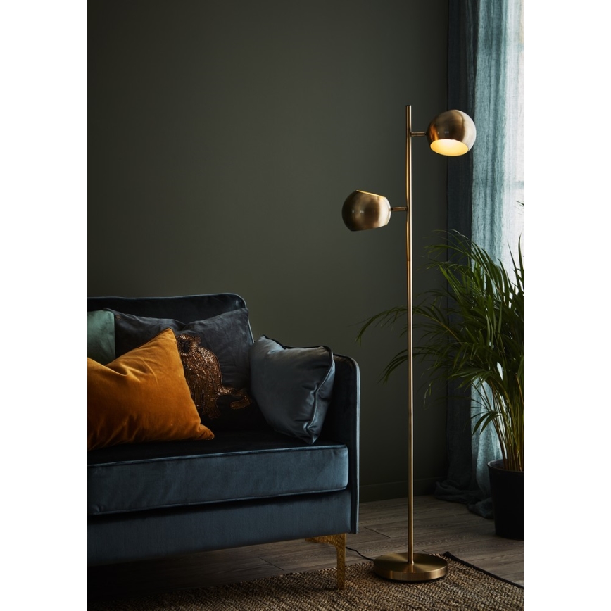 Markslöjd 107742 - Golvlampa EDGAR 2xE14/40W/230V