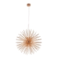 Markslöjd 107752 - Ljuskrona med textilsladd SOLEIL 12xE14/20W/260V Roséguld