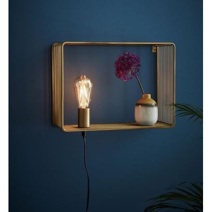 Markslöjd 107815 - Väggbelysning Hylla 1xE27/60W/230V