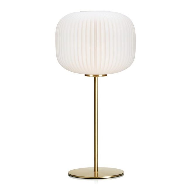 Markslöjd 107819 - Bordslampa SOBER 1xE27/60W/230V vit/mässing