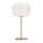 Markslöjd 107819 - Bordslampa SOBER 1xE27/60W/230V vit/mässing