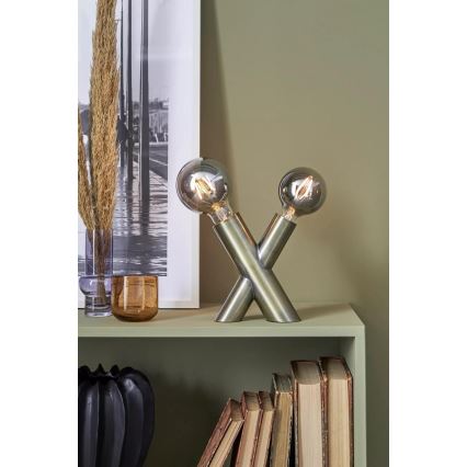 Markslöjd 108053 - Bordslampa SIMUL 1xE27/40W + 1xE14/40W/230V guld