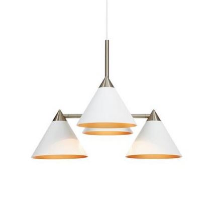 Markslöjd 108077 - Ljuskrona med snöre KLINT 4xE14/40W/230V vit
