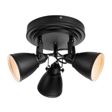 Markslöjd 108081 -Badrum spotlight FJÄLLBACKA 3xG9/20W/230V IP44 svart